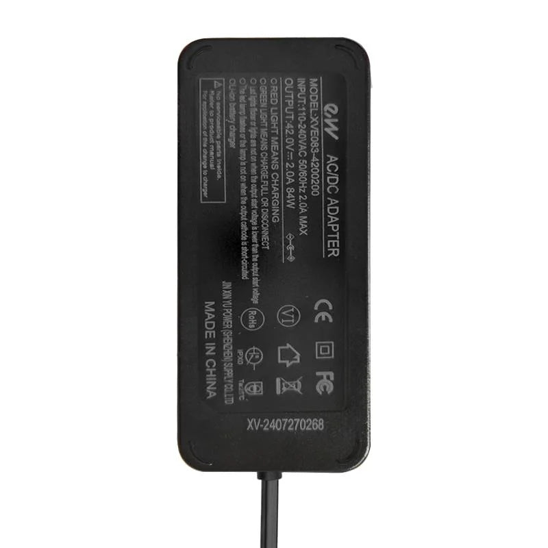 Chargeur premium 36V (sortie 42v) 2A DC connecteur 5,5mm