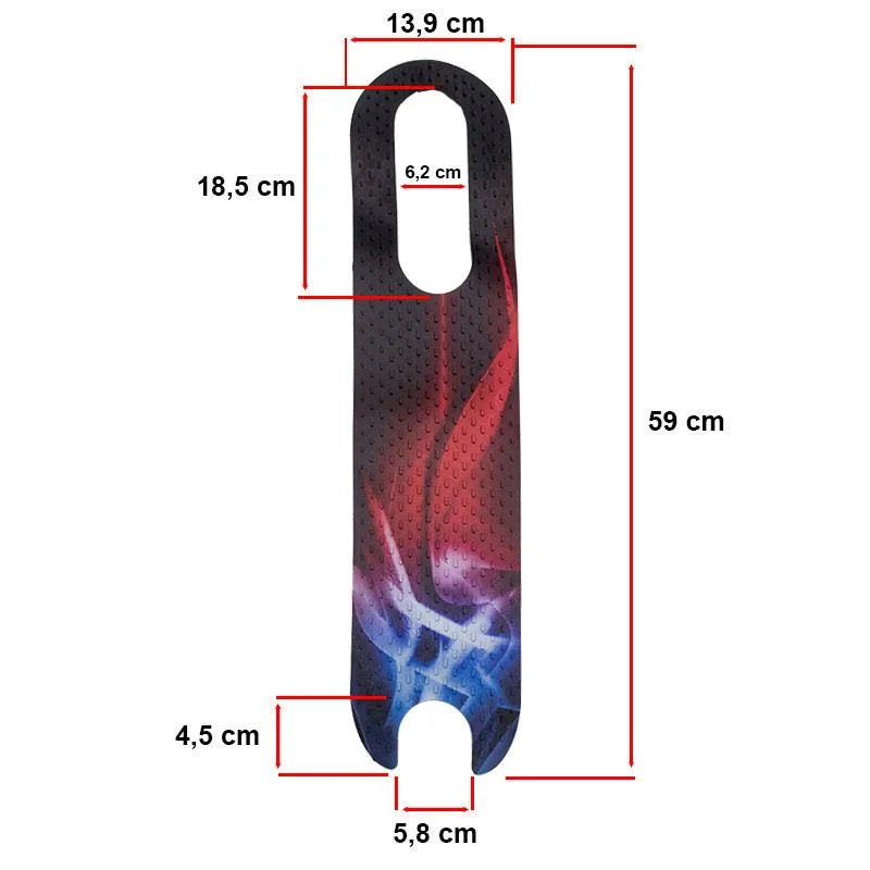 Grip Deck Silicone Blue and Flame pour Xiaomi - modèle 2