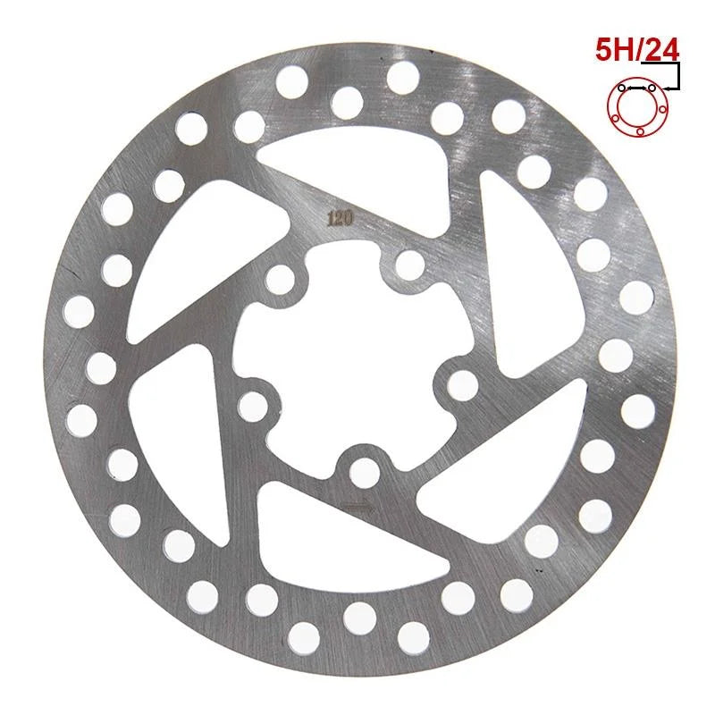 Disque de frein 120mm 5H argent pour Xiaomi M365, Essential, 1S, Pro/2