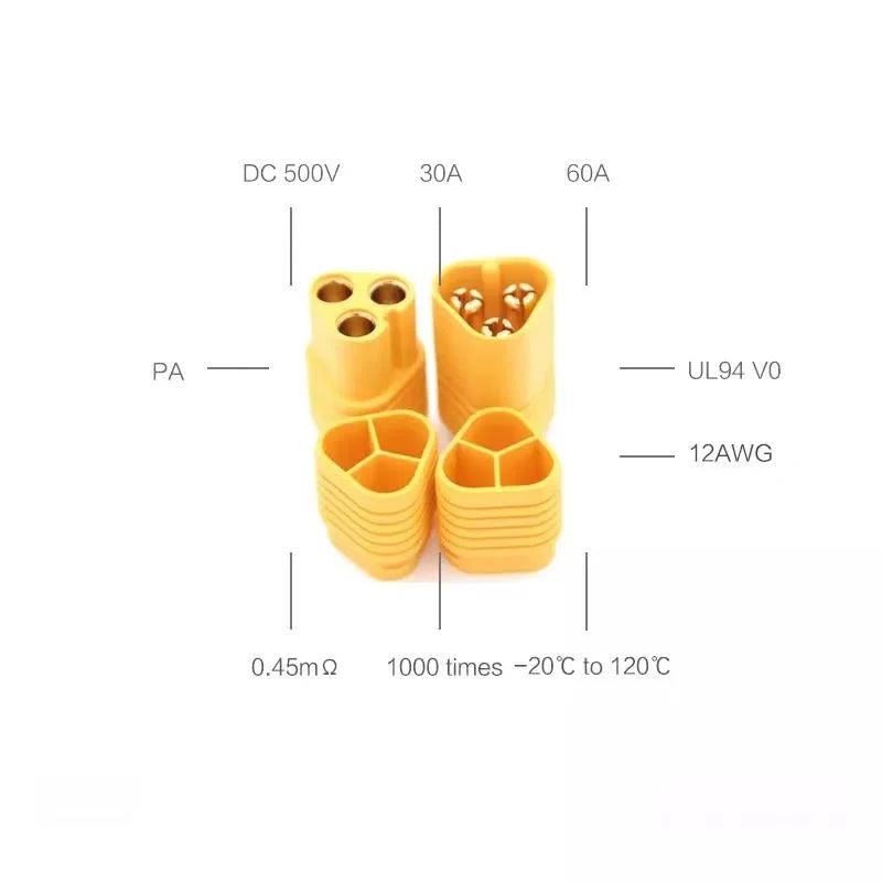 MT60 Connecteur Amass - 5M/5F