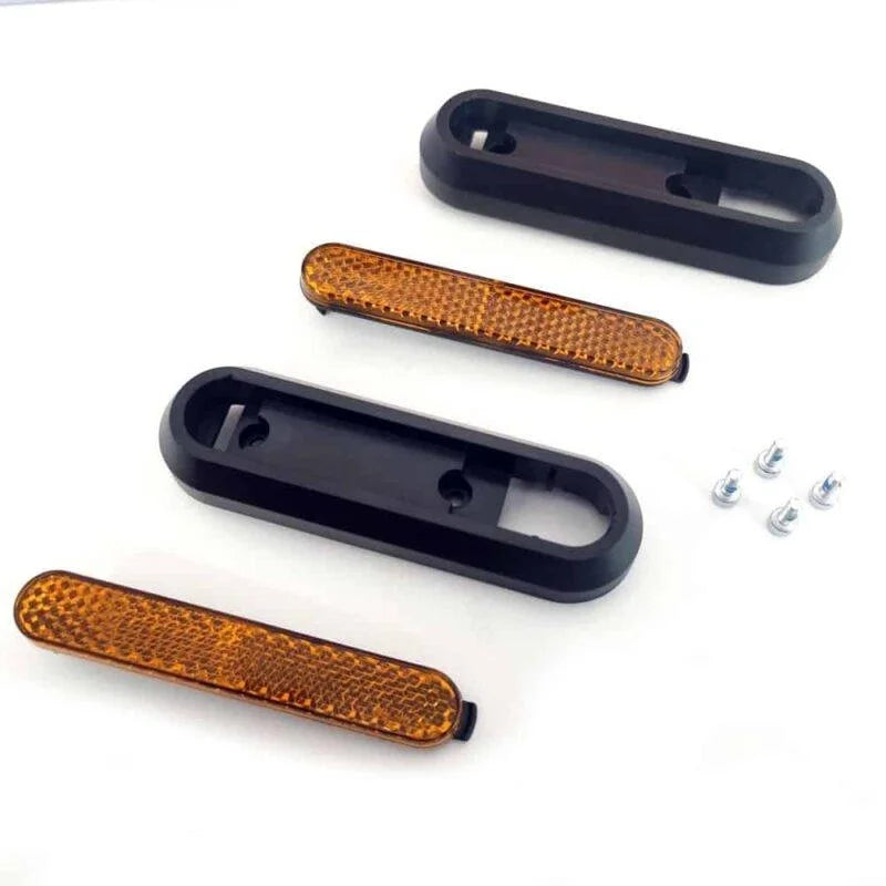 Catadioptre noir avec réflecteur jaune pour Xiaomi - 2 pcs.