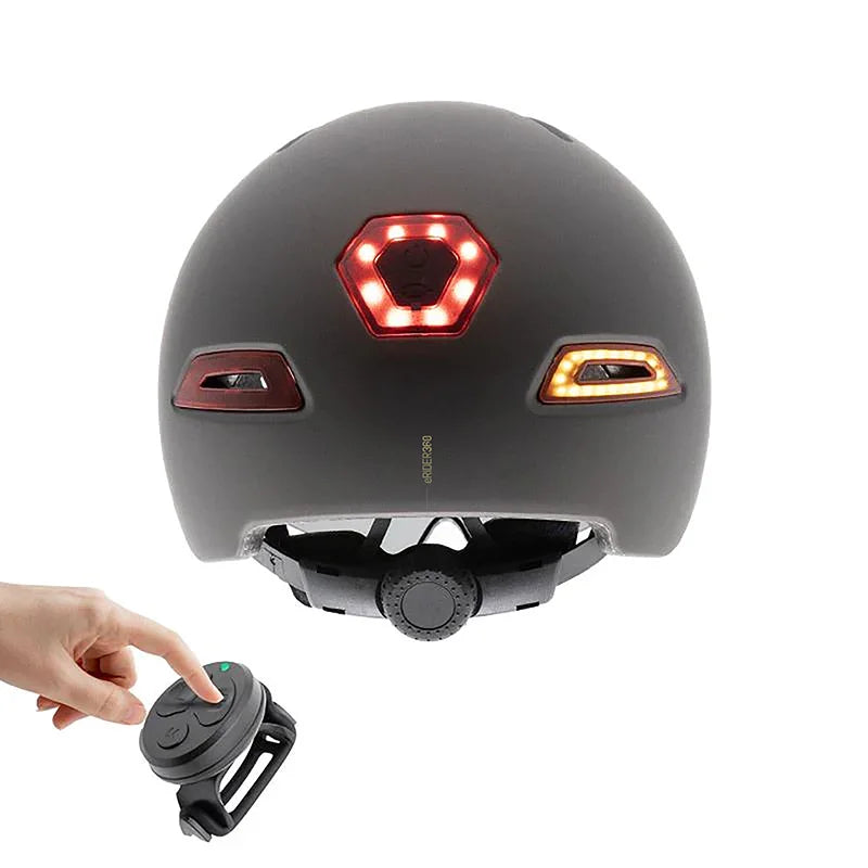 Casque CP03 avec clignotant - Gris L