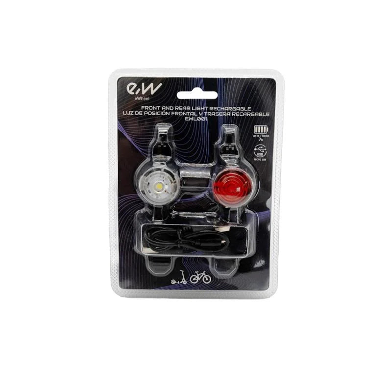 Kit de feux avant et arrière rechargeables EWL001
