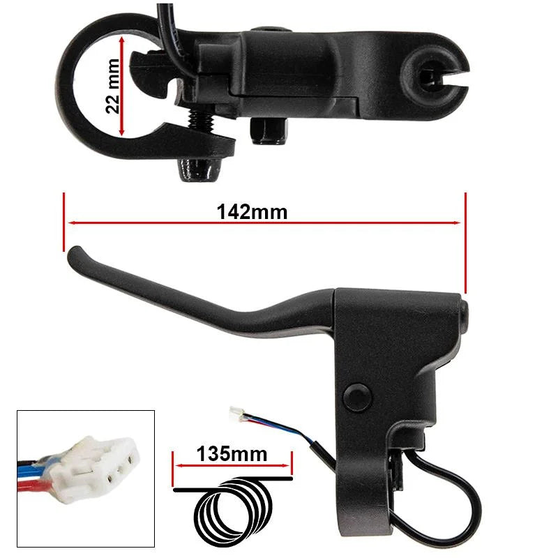 Poignée de frein avec hall sans tendeur L pour Xiaomi - Connecteur JST ZH - 10pcs