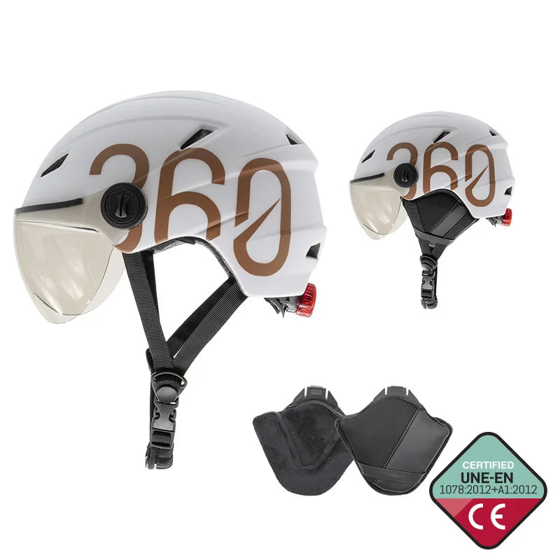 GLOOB Urban blanc - marron M cache-oreilles amovibles