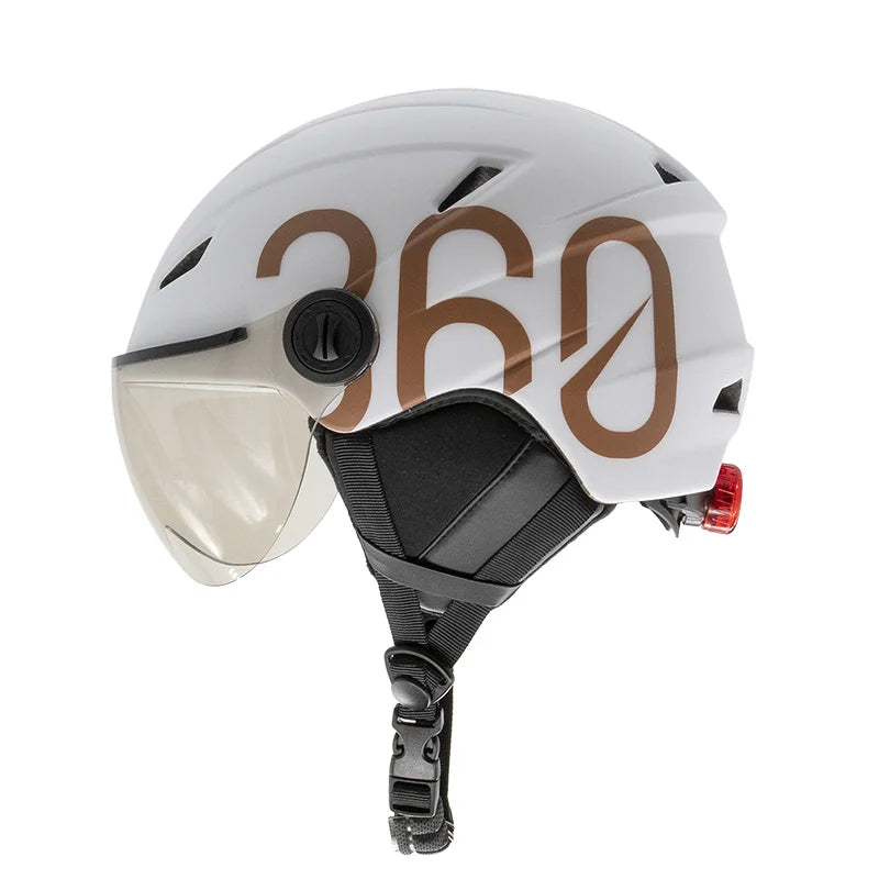 GLOOB Urban blanc - marron M cache-oreilles amovibles