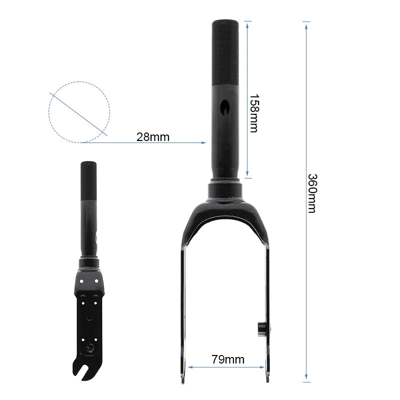 Fourche avant du E2 Pro E
