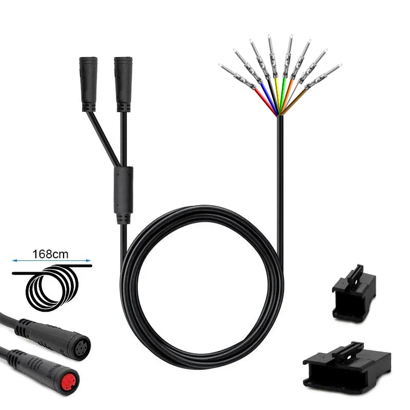 Câble BLE de connexion entre le contrôleur et le display étanche de la trottinette électrique ECOXTREM M41, assurant la transmission des données.