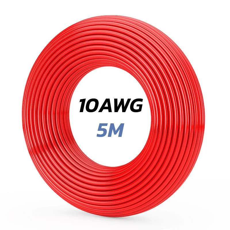 Câble rouge 10 AWG - 5M