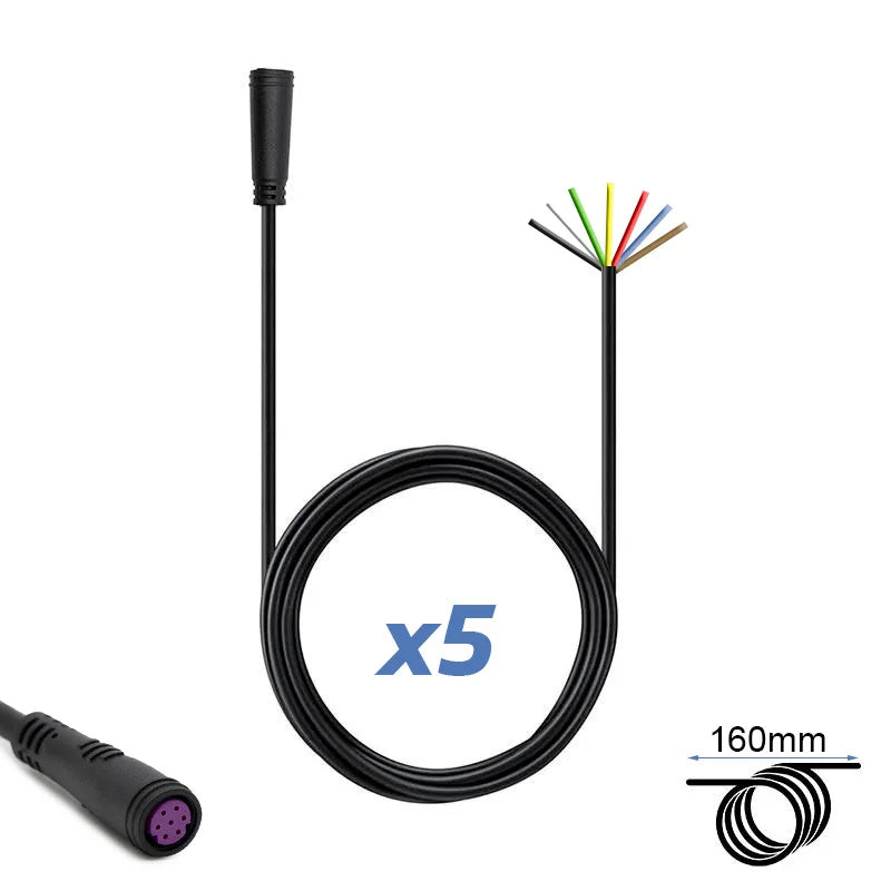 Connecteur étanche 8mm 7 broches - 5F