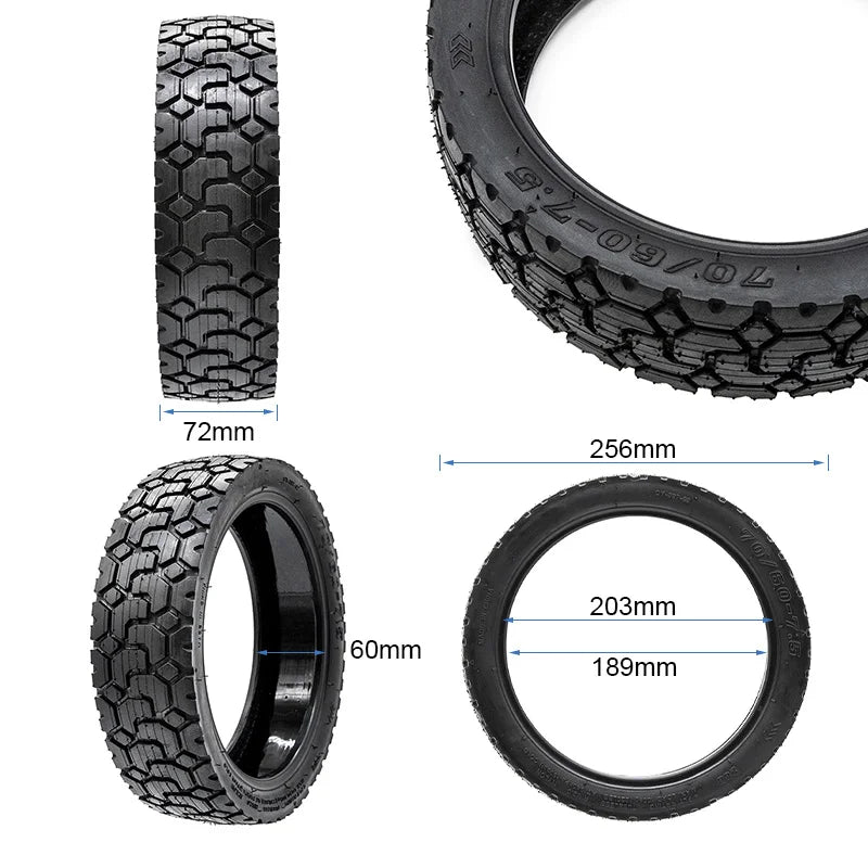 Pneu tubeless 70/60-7,5 EWHEEL RHINOTRACK Avec gel anti-crevaison