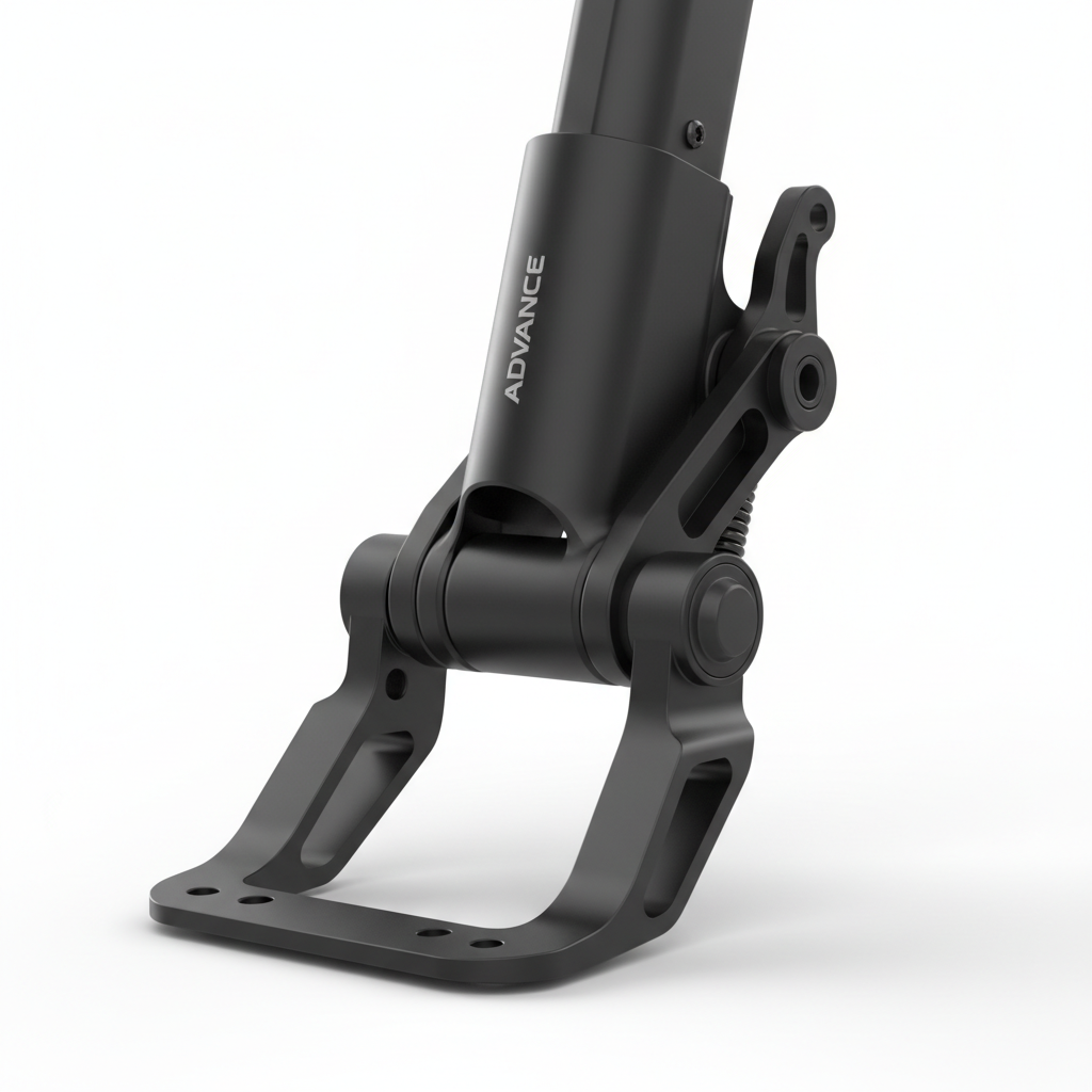Béquille centrale - Advance, vue principale de face, accessoire et composant d'origine compatible PURE pour véhicule de mobilité urbaine.