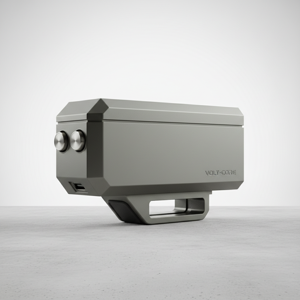 Boîtier de batterie - GUN, vue principale de face, accessoire et composant d'origine compatible PURE pour véhicule de mobilité urbaine.