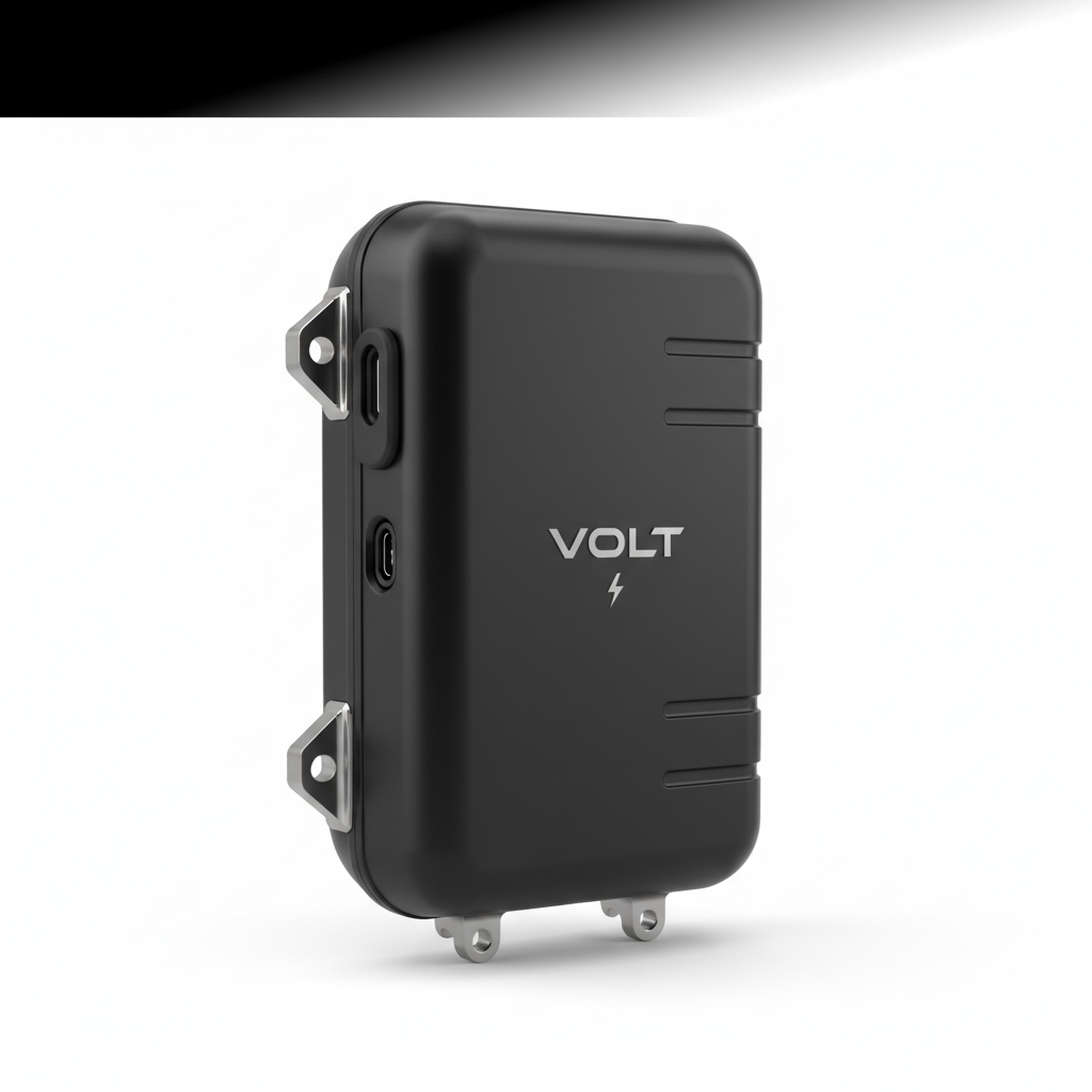 Boîtier de batterie, vue principale de face, accessoire et composant d'origine compatible PURE pour véhicule de mobilité urbaine.