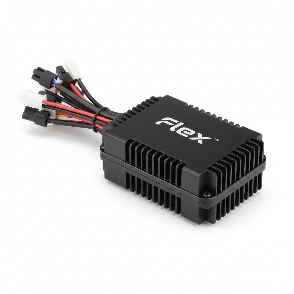 Contrôleur de moteur 36 V - Flex, vue principale de face, accessoire et composant d'origine compatible PURE pour véhicule de mobilité urbaine.