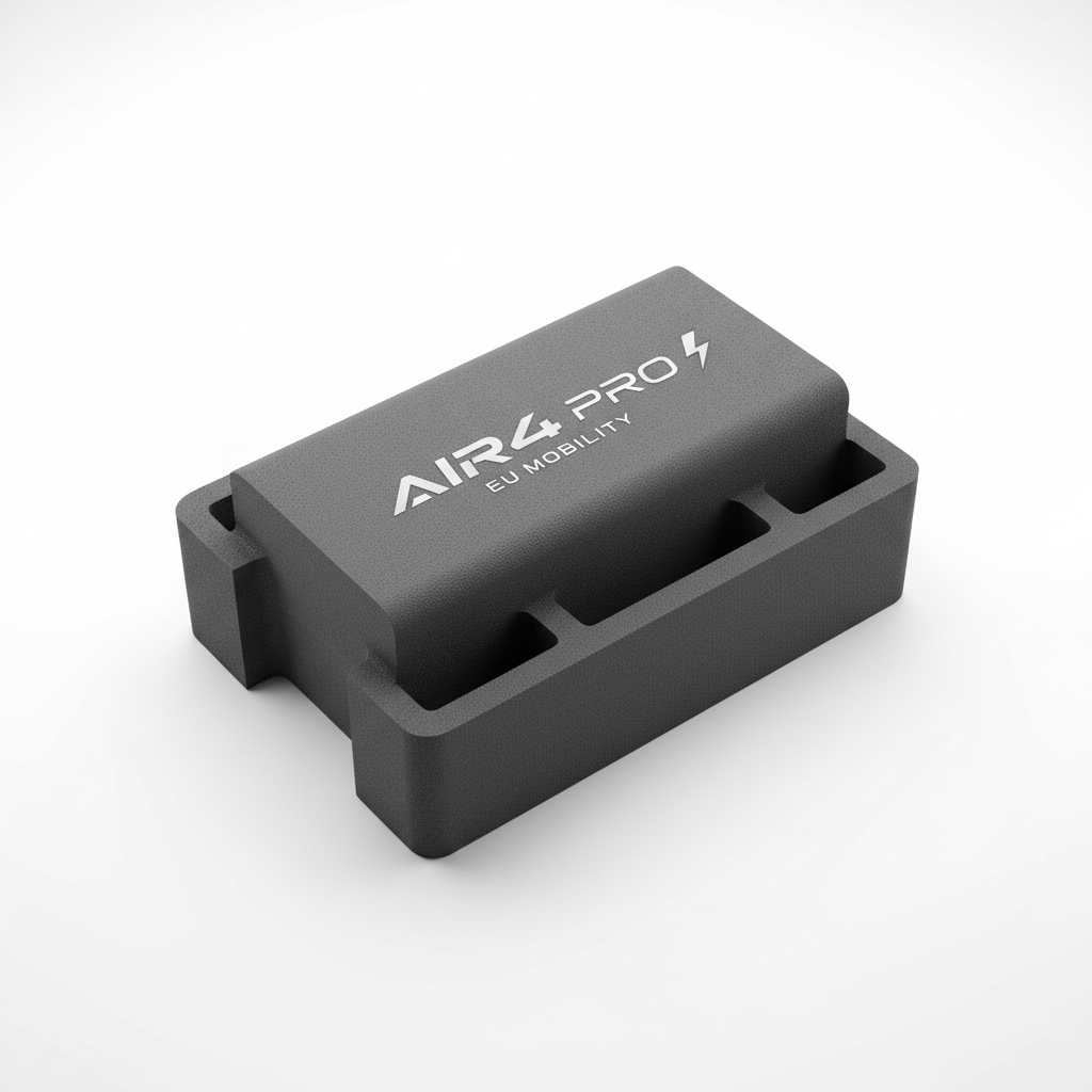 Mousse de batterie AIR4 PRO, vue principale de face, accessoire et composant d'origine compatible PURE pour véhicule de mobilité urbaine.