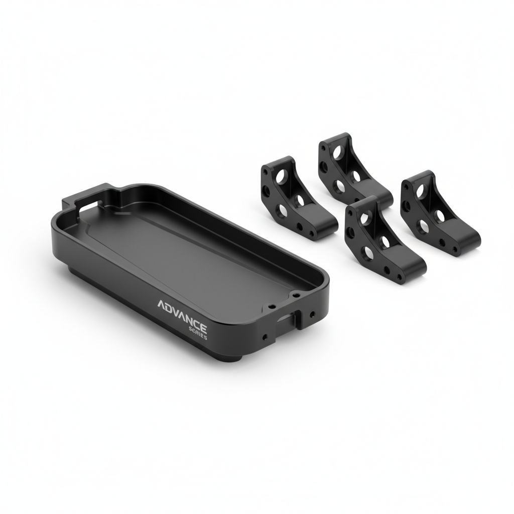 Plateau de batterie et supports - Advance, vue principale de face, accessoire et composant d'origine compatible PURE pour véhicule de mobilité urbaine.