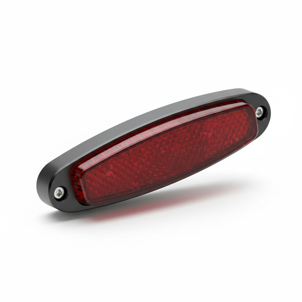 réflecteur arrière, vue principale de face, accessoire et composant d'origine compatible PURE pour véhicule de mobilité urbaine.
