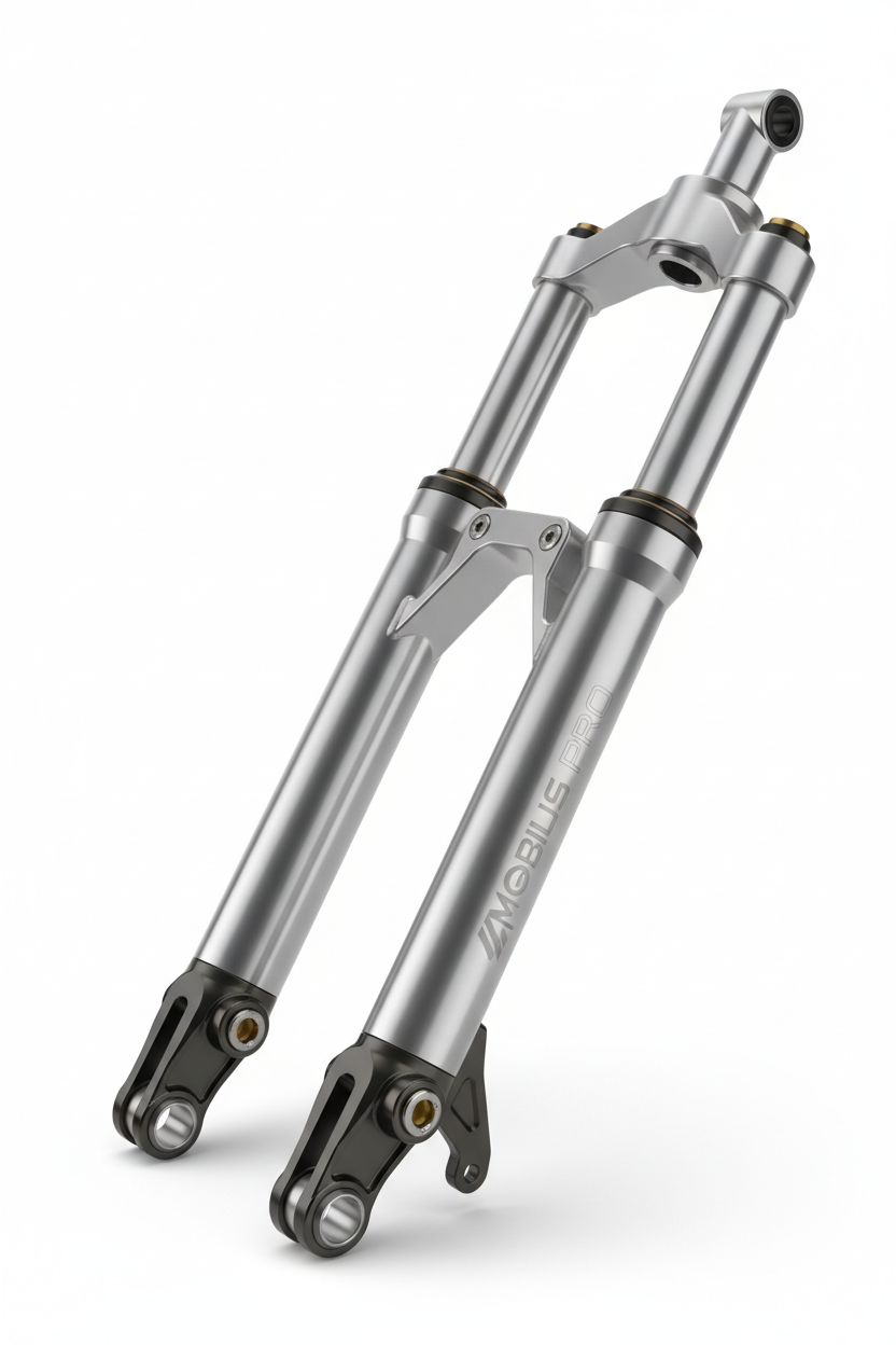 Télescope anti rotation TLF, vue principale de face, accessoire et composant d'origine compatible PURE pour véhicule de mobilité urbaine.