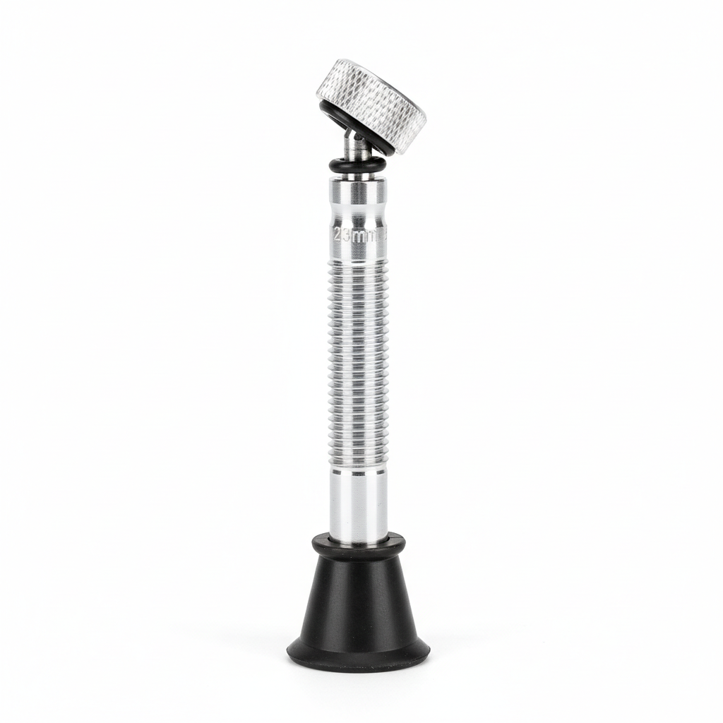 Valve de pneu de 23 mm (avant/arrière), vue principale de face, accessoire et composant d'origine compatible PURE pour véhicule de mobilité urbaine.