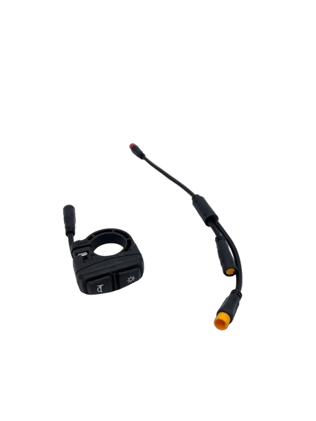 HERO X8 & S10 | BOUTON KLAXON ET LED V2, vue principale de face, pièce de rechange certifiée (Sonnettes et klaxons) compatible Volt pour trottinette électrique.