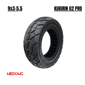 Roue solide 9 × 3-5,5 Kukirin G2 Pro [Nedong]