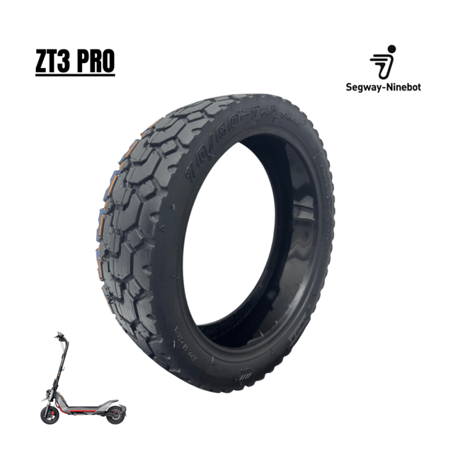 Pneu tout-terrain 70/60-7,5 avec GEL pour Ninebot ZT3 Pro Tubeless [Xuancheng]