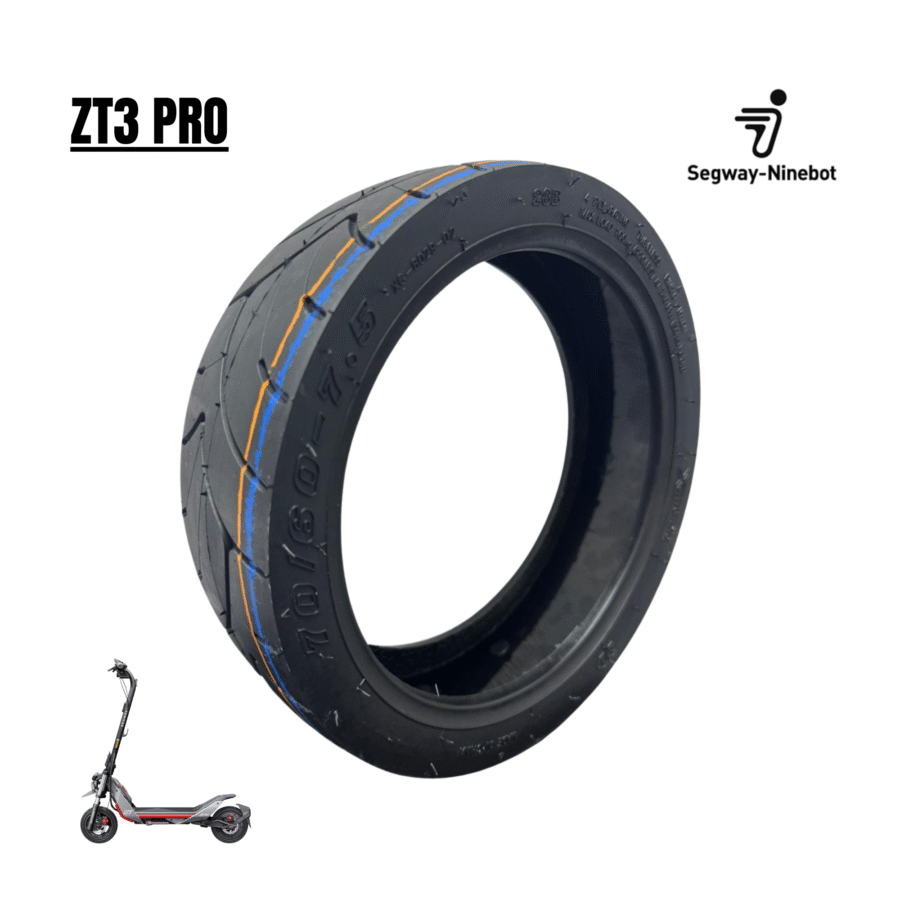 Pneu Cityroad 70/60-7,5 avec GEL pour Ninebot ZT3 Pro Tubeless [Xuancheng]