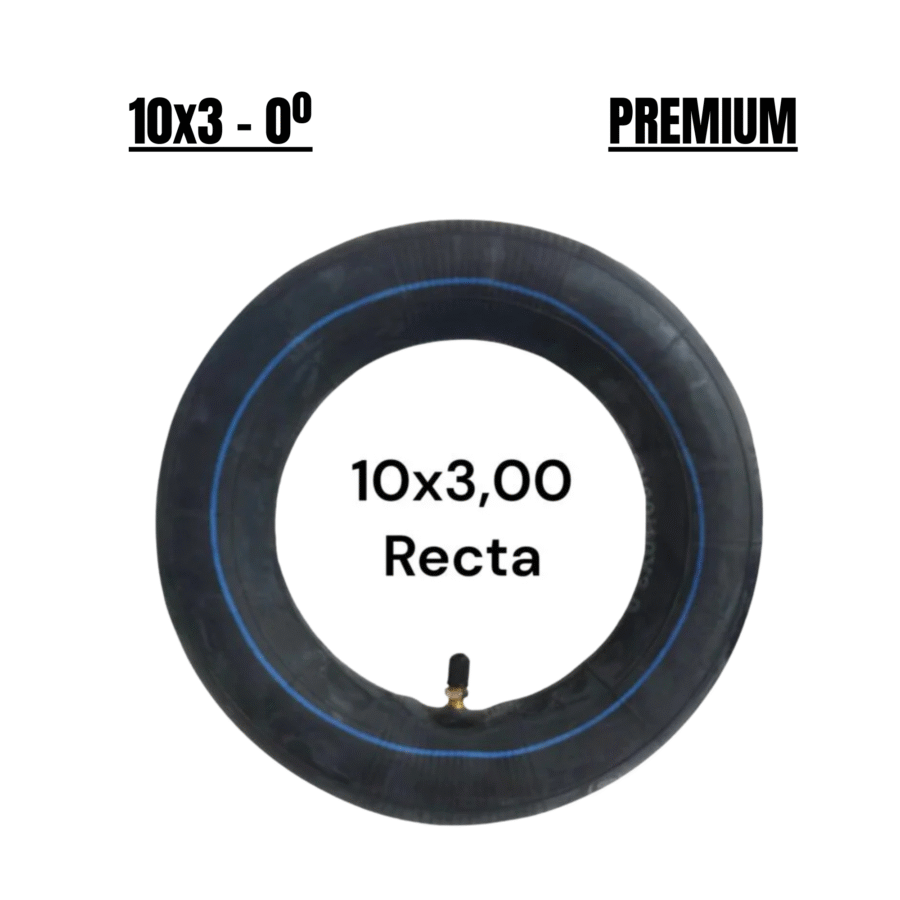Chambre à air 10 × 3 valve droite [Premium]