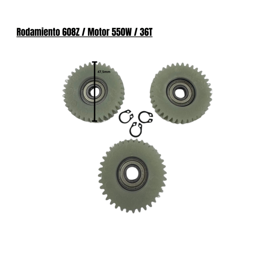 Roulement 608Z / Moteur 550W / 36T
