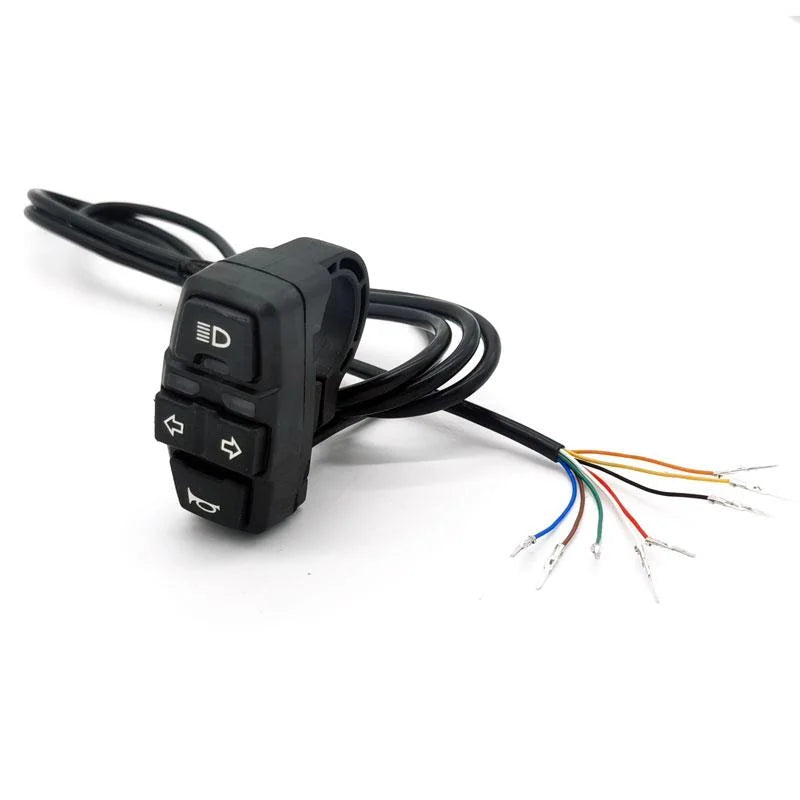 Commodo BSK321 clignotant, phare et klaxon avec connecteur SM 1,5 m