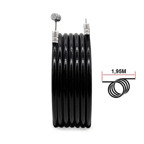 Câble de frein noir de 1,95 m, vue principale de face, pièce de rechange certifiée (Accessoire) compatible Ewheel pour trottinette électrique.