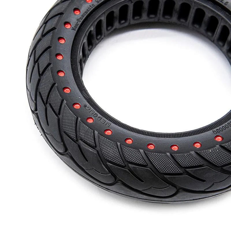Pneu plein Ruvera 10x2,5-6,1 / B34 - points rouges [Nedong]