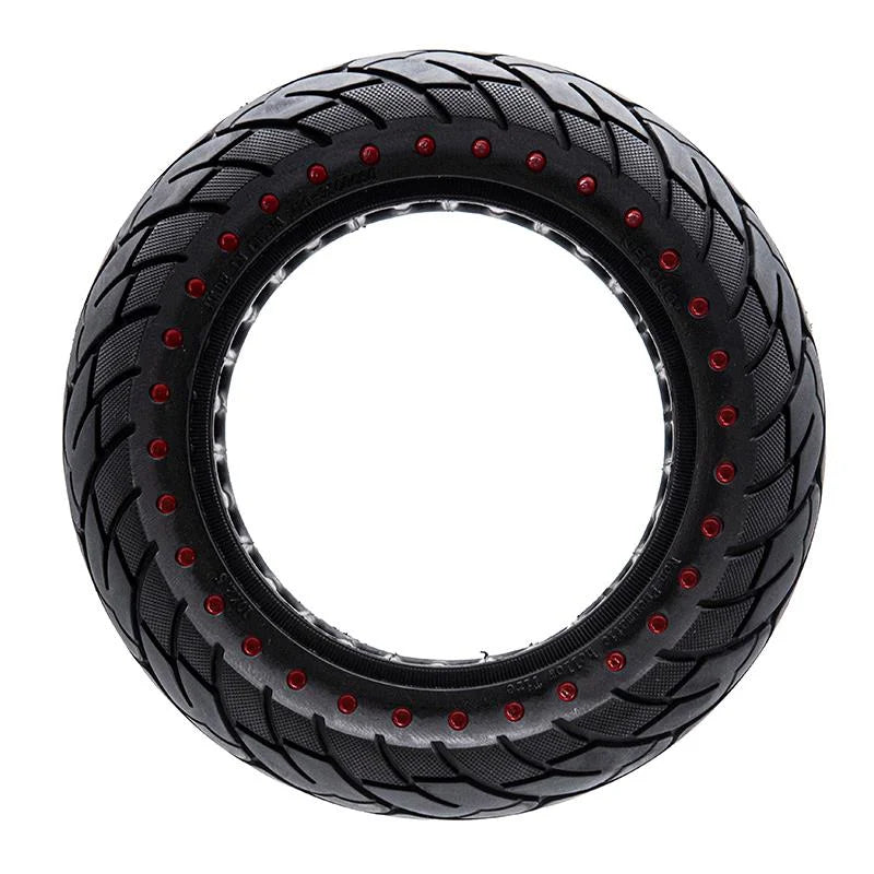 Pneu plein Ruvera 10x2,5-6,1 / B34 - points rouges [Nedong]
