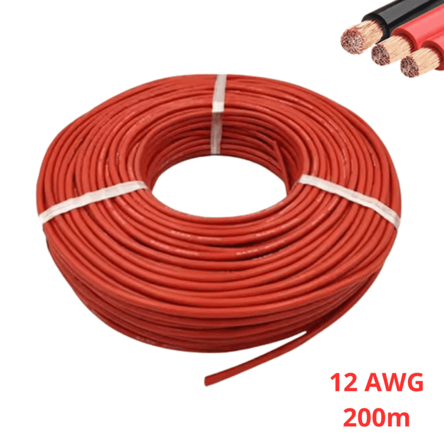 Câble 12AWG 200M Rouge