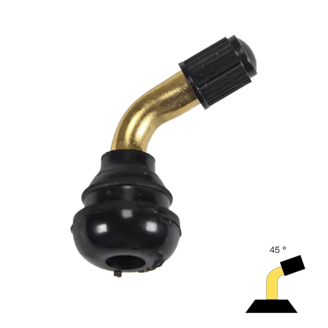 Válvula Tubeless Torcida 45º PVR 70