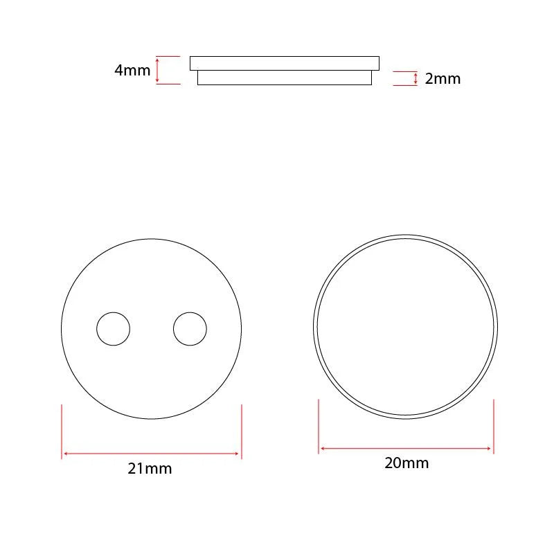 Plaquette de frein CS001-R 20mm résine pour Xiaomi - 2pcs