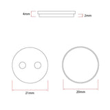 Plaquette de frein CS001-R 20mm résine pour Xiaomi - 2pcs