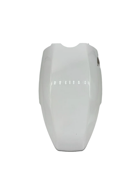 MINO | CARÉNAGE SOUS SELLE (BLANC), vue principale de face, pièce de rechange certifiée (Selles) compatible Volt pour trottinette électrique.