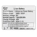 Batterie 36V 7,8A / H pour Xiaomi M365 / 1S / Essential / MI3 [EWHEEL]