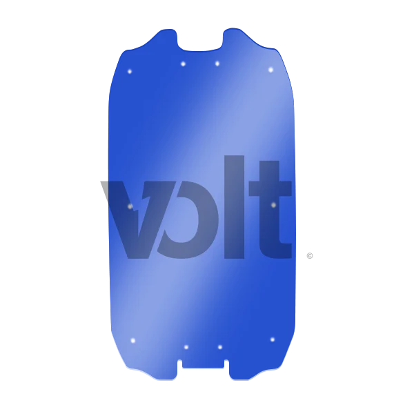 CARBON REVO DOUBLURE DE DECK 3MM BLEU TRANSLUCIDE - DUALTRON ULTRA