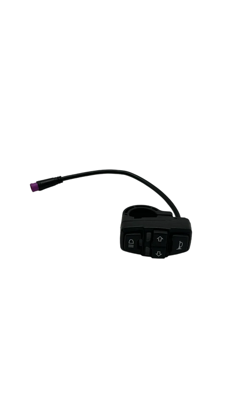 DUALTRON TOGO LTD | COMMODO CLIGNOTANT / KLAXON / PHARE, vue principale de face, pièce de rechange certifiée (Clignotants) compatible Volt pour trottinette électrique.
