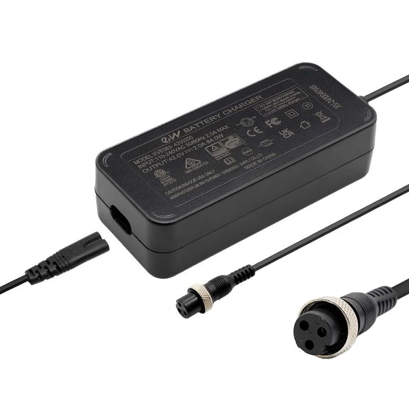 Chargeur premium 36v (42v sortie) 2A connecteur Gx16 [Ewheel]