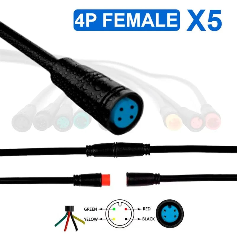 Connecteur étanche 8 mm 4 broches - 5F