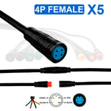 Connecteur étanche 8 mm 4 broches - 5F