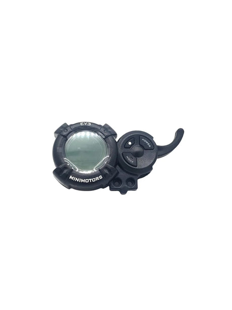 MINIMOTORS | ACCELERATEUR (DISPLAY EY3 NON CONNECTÉ), vue principale de face, pièce de rechange certifiée (Écrans / Displays) compatible Volt pour trottinette électrique.