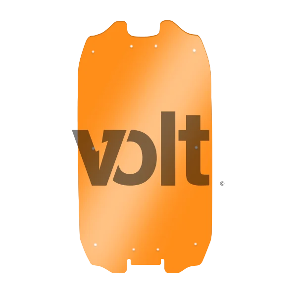 CARBON REVO DOUBLURE DE DECK 3MM ORANGE TRANSLUCIDE - DUALTRON ULTRA