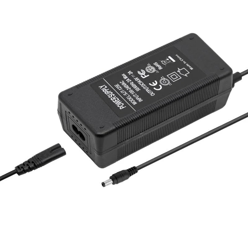 Chargeur 48v (sortie 54,6v) 2A DC connecteur 5,5mm