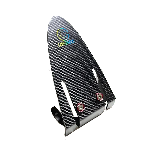 CARBON REVO GARDE BOUE ARRIERE (RONDELLES ROUGES) - DUALTRON SPIDER