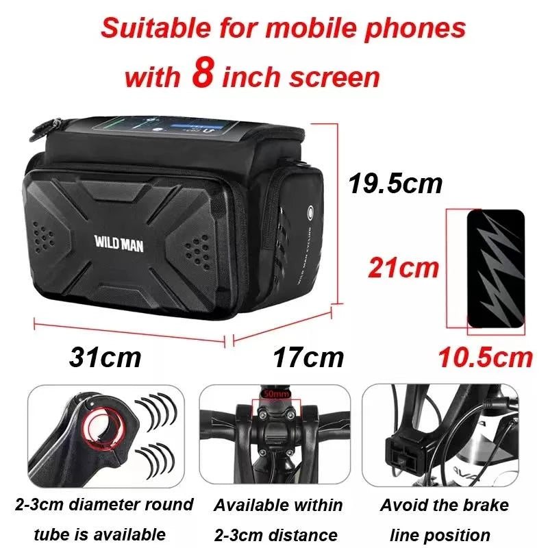 Sacoche imperméable 4L avec support [Wild Man]